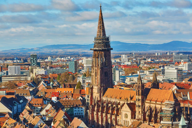istock Panorama of Freiburg im Breisgau in Germany 640022016