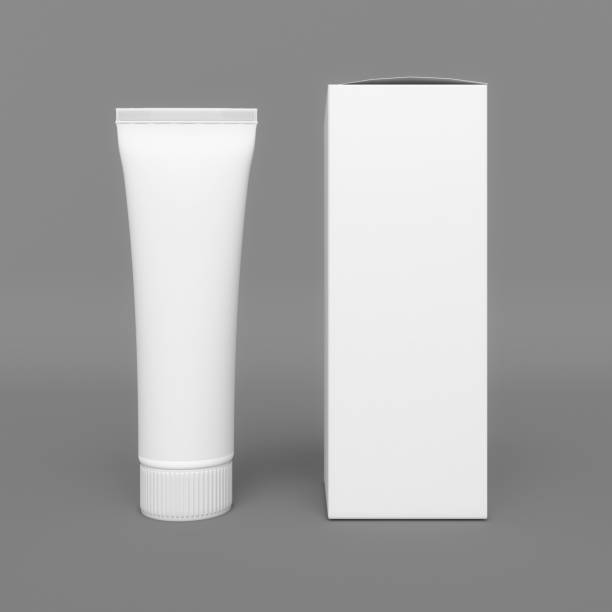 istock Blank box and tube isolated. 3D illustration 640029910