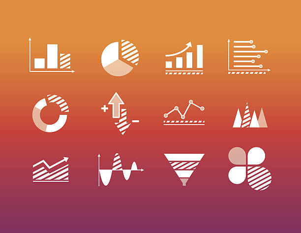 Icons for data analysis Collections of Icons for data analysis, financial and marketing reports cash in transit vehicle stock illustrations
