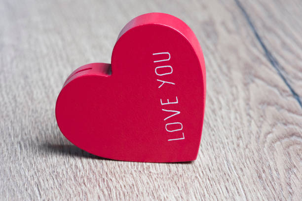 istock Red Heart on the Wood 640031938