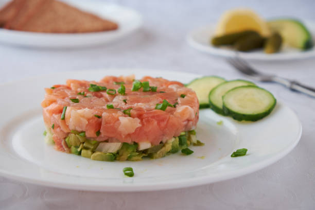 istock Salmon Tartare with avocado 640032122