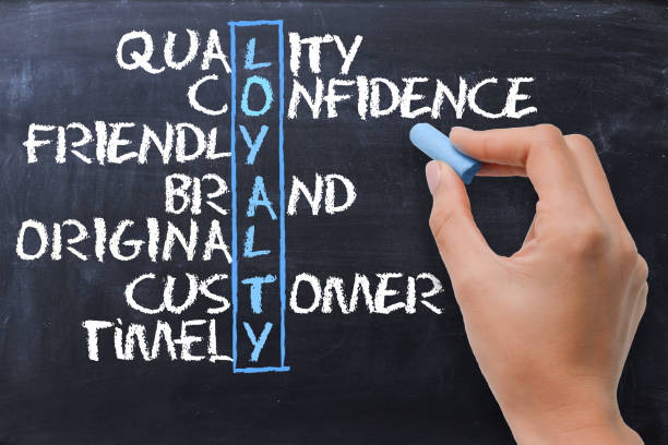 istock Loyalty crossword on blackboard 640032870