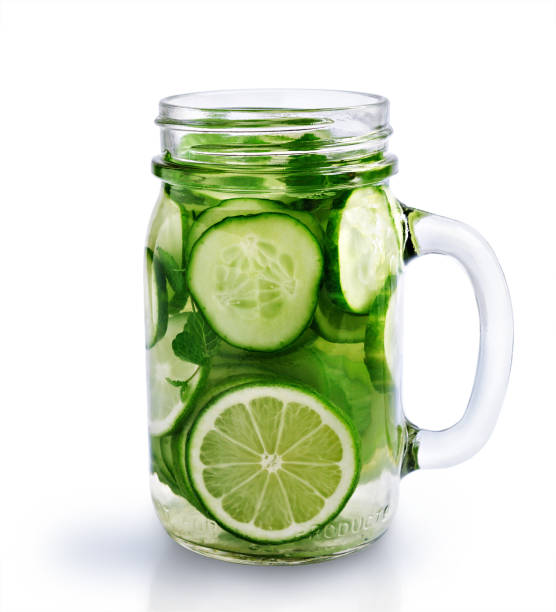 istock Detox water with cucumber and lime 640034670