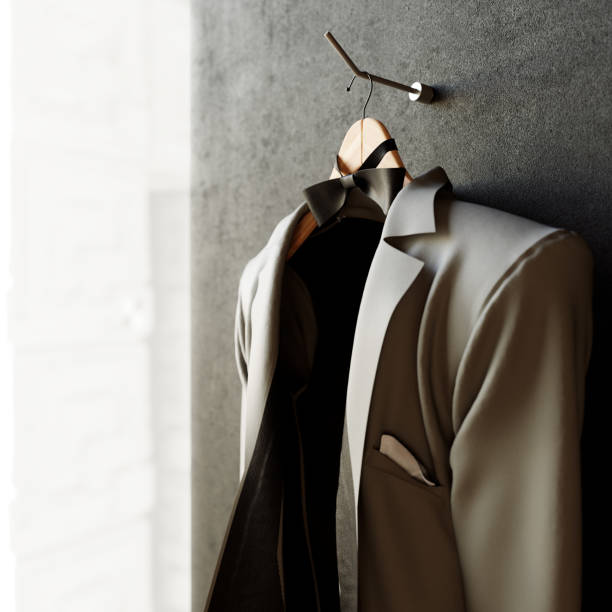 istock business jacket on textured wall concept photo background 640035090