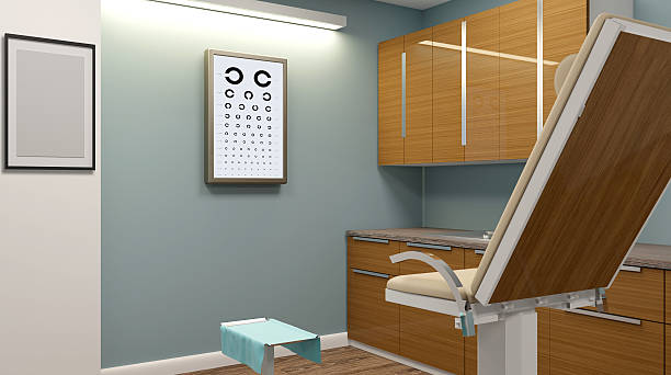 istock Doctor's office in the hospital. 3D rendering 640035466