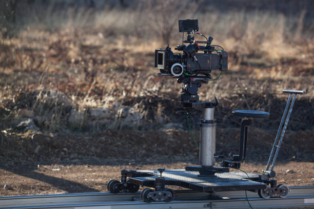 cameraman is filming in a nice environment