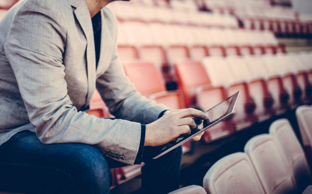 istock Footbal manager on the stands 640043552