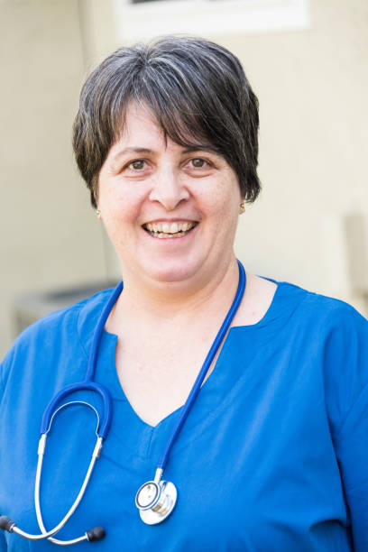 istock Female mature doctor 640045856