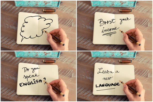 Message. Learn Image 70+ Photo Collage Of Handwritten Motivational Messages Stock Photos ...