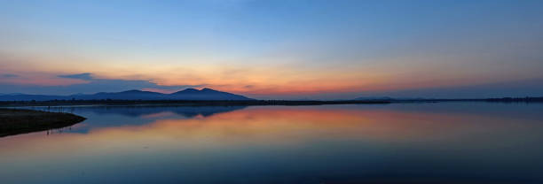 istock Panorama of lake view 640063354