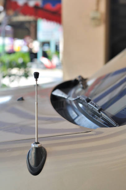 istock Manual car radio antenna extended with pick-up 640063832