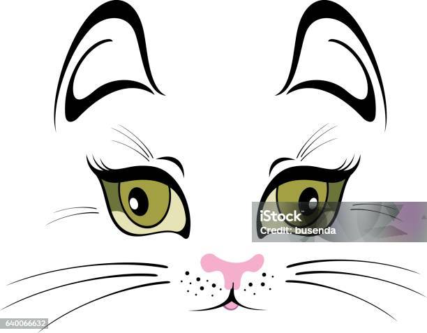 Funny Cat Stock Illustration - Download Image Now - Meowing, Animal, Anthropomorphic Smiley Face