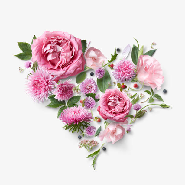istock postcard with floral heart 640069174
