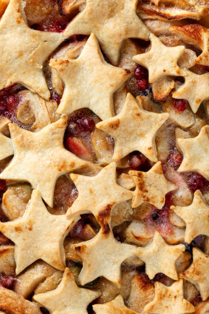 istock Homemade apple pie as a background 640069284