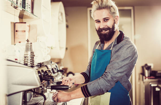 istock Barista Making Fresh Cup of Coffee 640069962