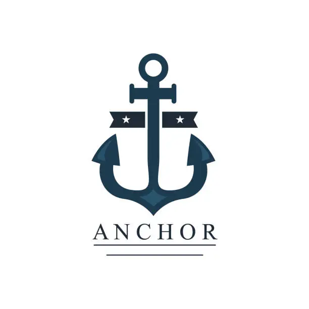 Vector illustration of Sea and nautical decoration badge vector illustration.