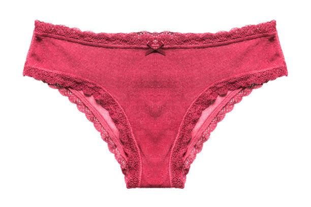 pink panty isolated - roupa de baixo imagens e fotografias de stock