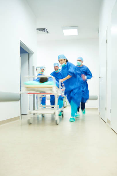 istock Taking patient to the operating room 640076528