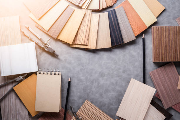 istock design concept with material sample with stone laminate veneer w 640079922
