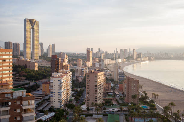 istock top view of the Benidorm 640081470