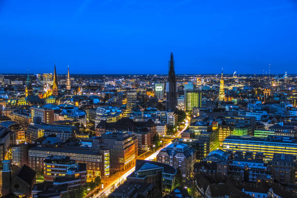 istock Hamburg seen from the St. Michaels Church 640082012