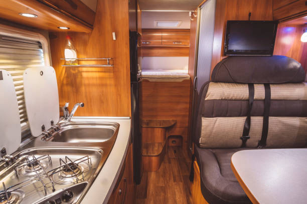 istock Standing in a new motorhome 640083402