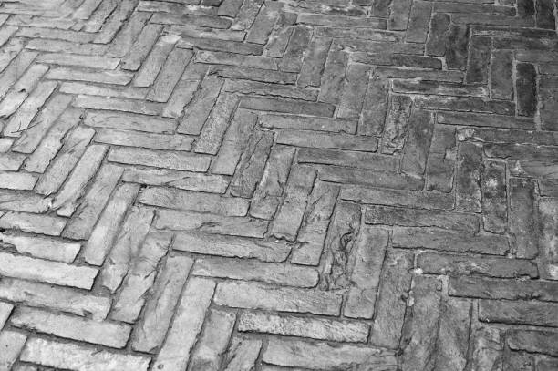 istock texture of wet streets lined with stone bricks 640085048