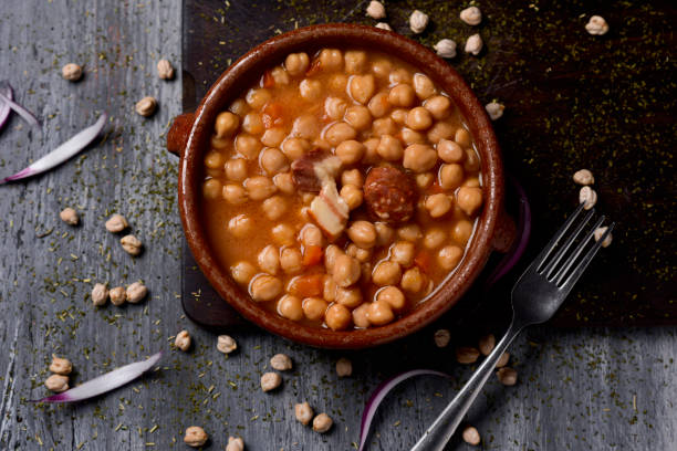 istock spanish cocido madrileno, stew typical of madrid 640085632