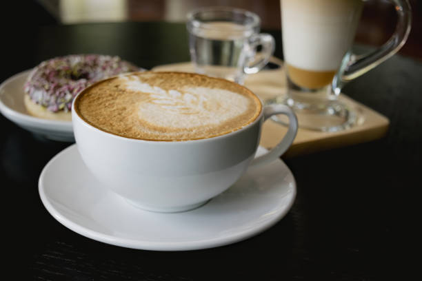 istock Selective focus white cup of Coffee, latte 640085684