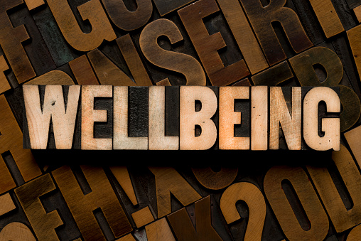 WELLBEING - Letterpress type