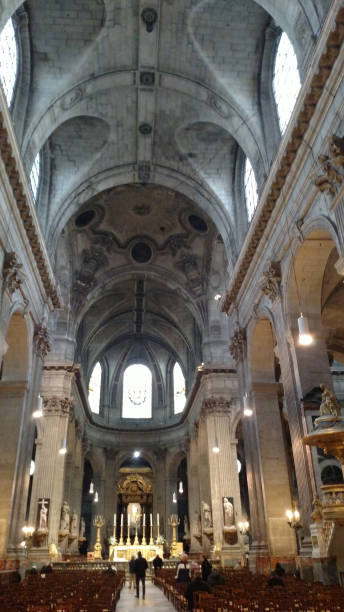 istock View main aisle interior altar St Sulpice Cathedral Paris France 640087328