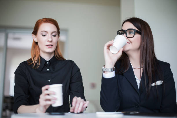 istock Bussines people drinking a coffee on meeting 640087602