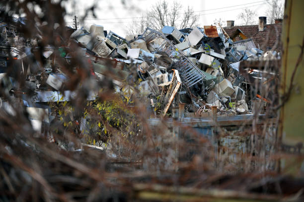 istock Computer electronic and office parts for recycling 640089634