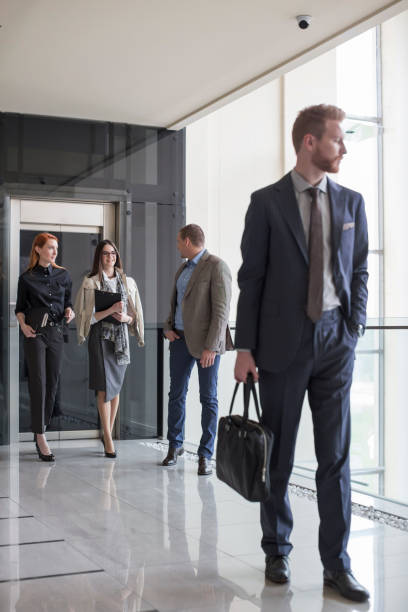 istock Businessman wit the beard on airport 640091102