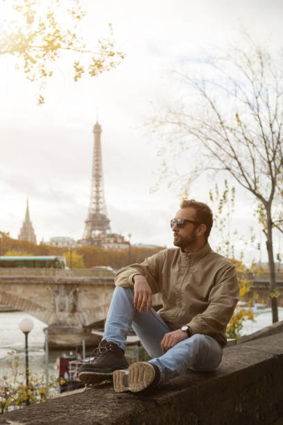 istock Modern man enjoying in the European city. 640096280