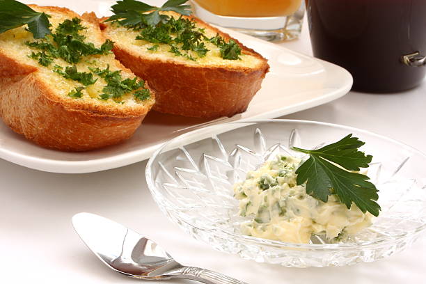 Butter with Garlic and Italian Pasery, Herbs Garlic Bread