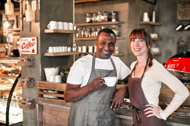 istock Portraits of barista 640099868