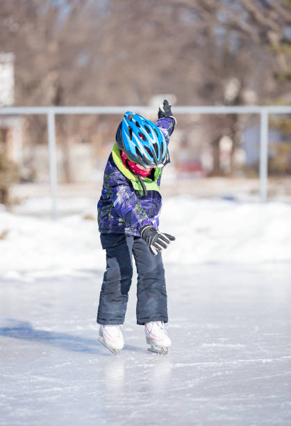 istock Young Girl's First Time on Ice Skates 640101844