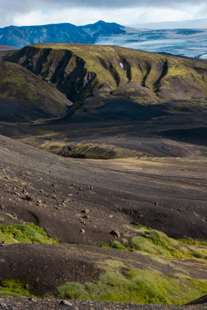 Laugavegur Trail, Landmannalaugar, Iceland stock photo