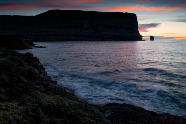 Sea stacks, Faroe Islands stock photo
