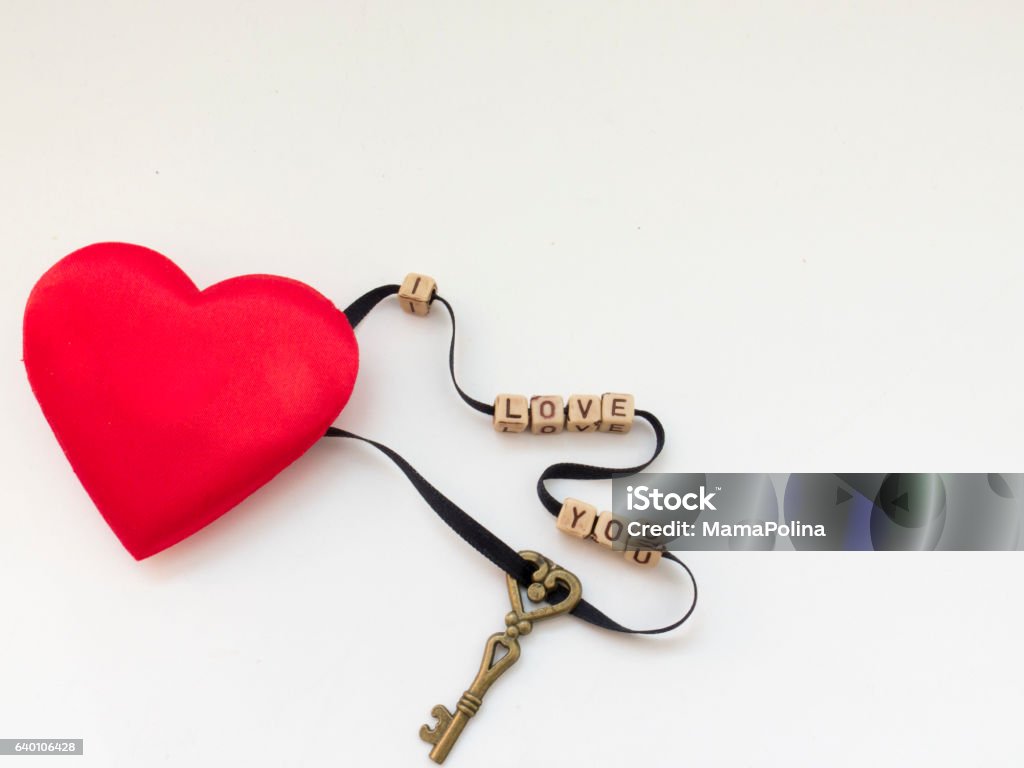Background For Love Letters With The Heart Key And Letter Stock ...