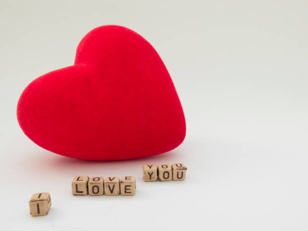 istock Background for Valentine day with red heart and letters 640106466