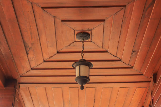 istock old wall lamp on the old wooden floor 640108226