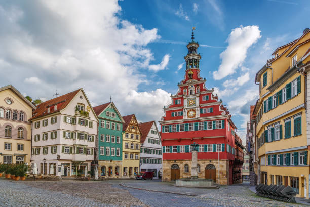 Square with old town hall in Esslingen am Neckar, Germany