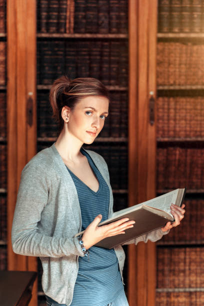 istock Close-up portrait of smiling university student 640121492