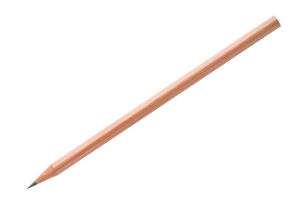 istock Wood pencil isolated on white 640121516