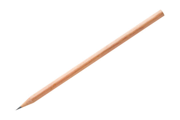 istock Wood pencil isolated on white 640122616