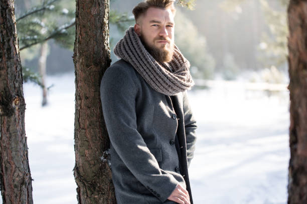 istock Fashion man in winter 640123804