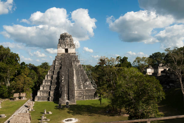 istock Tikal national park in Peten, Maya architecture. Guatemala 640130766