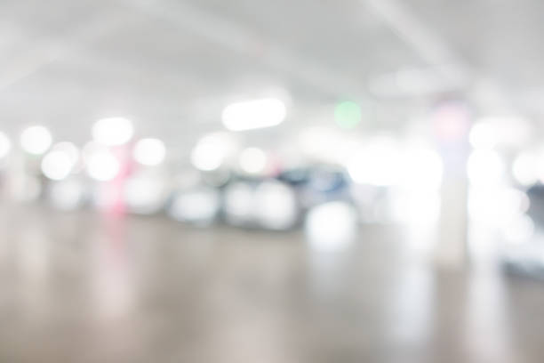 istock Abstract blur of a car park 640132940